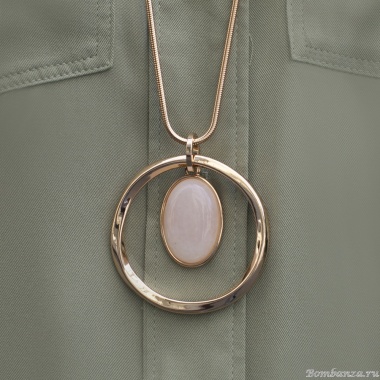 Колье Fiore Luna, LIGHT ROSE OPAL